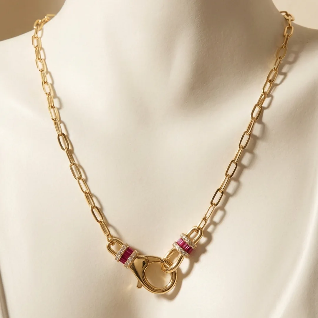 Emerald Pembe Kolye