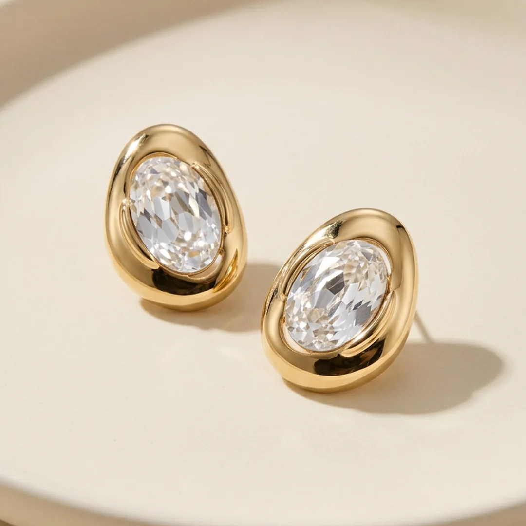 Oval Harmony Küpe