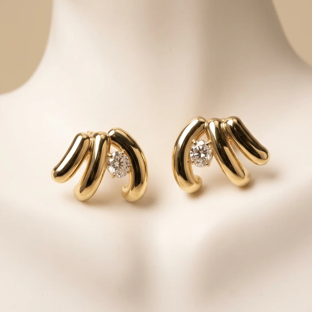 Pavé Orbit Küpe